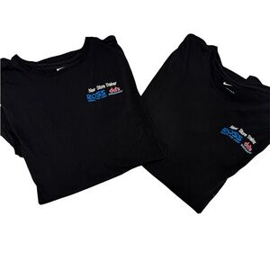 (2) Nike Dri Fit Black Tees Large Unisex